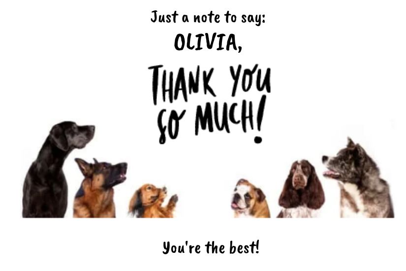 Group Card Design example for various occasions with Gift Collection